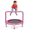 Giantex Trampoline for Kids and 150kg Weight 6 Safety Elastic Adjustable High Home Celebration Gift Adults, Capacity, Legs, 92x92cm, Band, Foldable,
