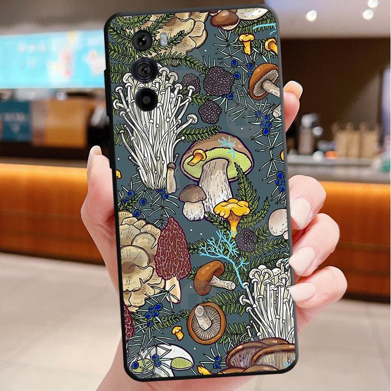 Rainbow Mushrooms Phone Case For Motorola Edge 60 50 40 Pro 60 50 40 30 Ultra Neo Fusion Moto G Play G Stylus G Carcasas