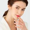 Серьги-пусеты ELLE Jewelry из 14-каратного золота, круглые, с подвеской, на защелке (Золотая булавка) ELGPEE191