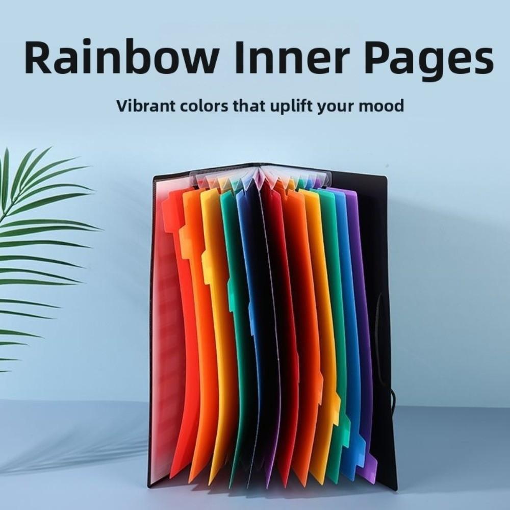 Large-capacity A4 Partition Folder with 12 Pockets Portable Documents Organizer Coupon