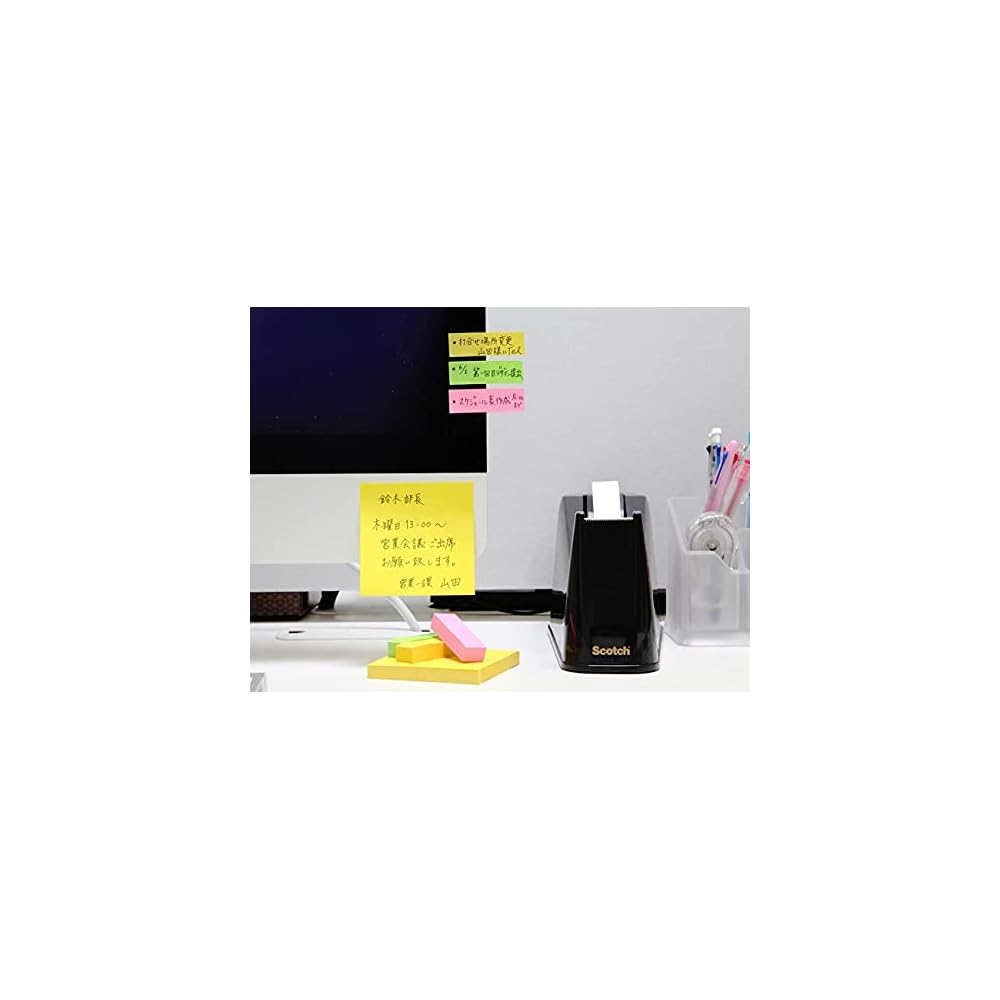 3M Post-it Sticky Notes, Super Strong Adhesive, Large, Neon Colors, 75 x 127mm, 90 sheets x 10