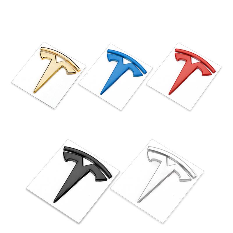 TKVLN1 Car Logo Stickers Fender Tail Trunk Label Decoration Decals For Tesla Model 3 Model S Model X Model Y Cybertruck Roadster SpaceX
