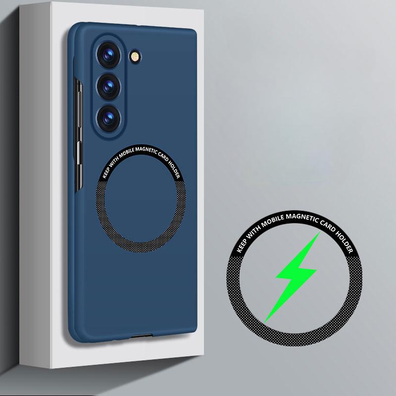 Для Magsafe Magnetic Frameless Hard PC Case для Samsung Galaxy Z Fold 7 Fold7 6 Fold5 Fold4 Wireless Charging Shockproof Matte Cover Ultra-Thin
