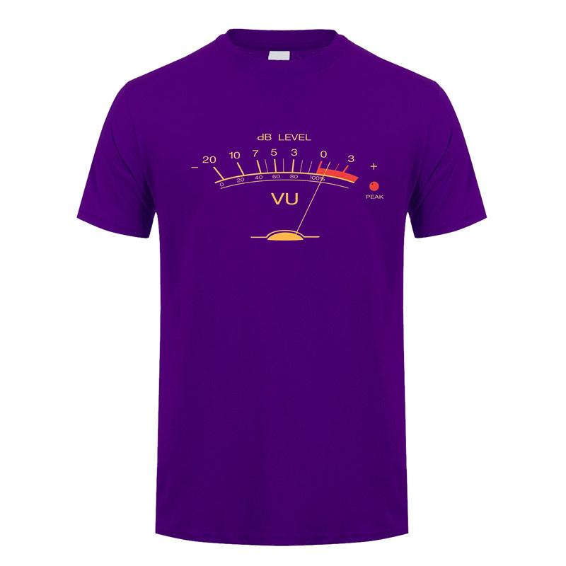 Volume Vu Meter Vintage Audio Engineer Recording Fan Classic T Shirt Unisex Cotton Streetwear Top Short Sleeve Gifts Tshirt Dy140
