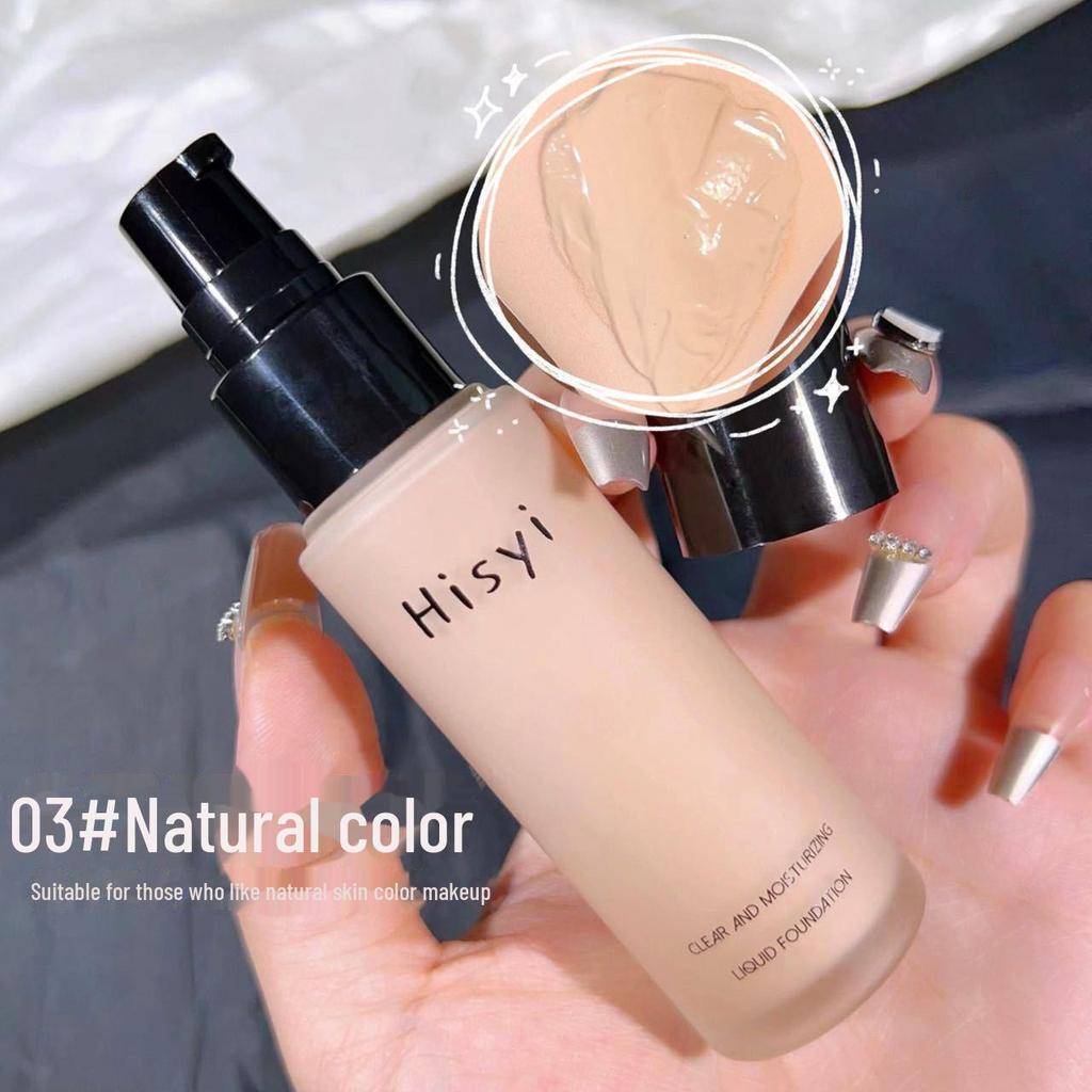 Жидкая тональная основа HISYI Clear & Moist: Легкий, натуральный, водостойкий, осветляющий, стойкий, изолирующий BB-крем перед макияжем.