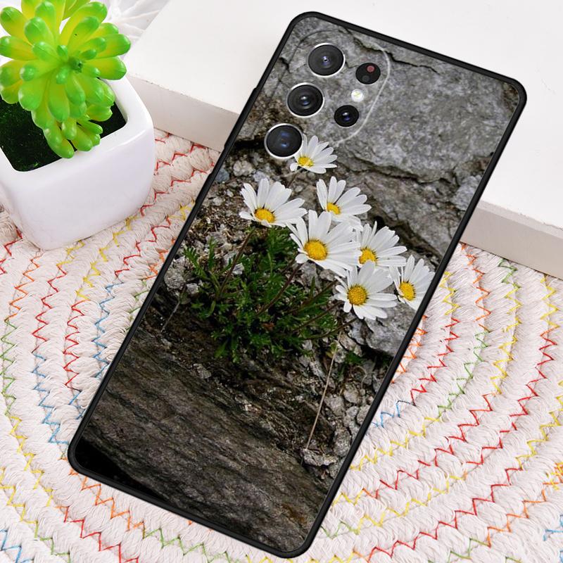 Мягкий чехол для телефона с цветком ромашки для Samsung Galaxy note 10 pro S26 Ultra S23 S24 FE S25 S21 S22 PLUS ударопрочный чехол