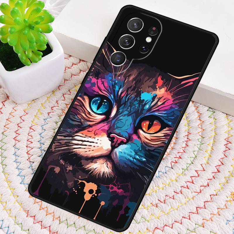 Креативный Милый Домашний Кот Животное Чехол для Телефона для Samsung Galaxy note 10 pro S26 Ultra S23 S24 FE S25 S21 S22 PLUS ударопрочный Чехол