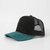 Suede mesh baseball cap solid color embroidered hard top cap summer sun protection high gram weight hat