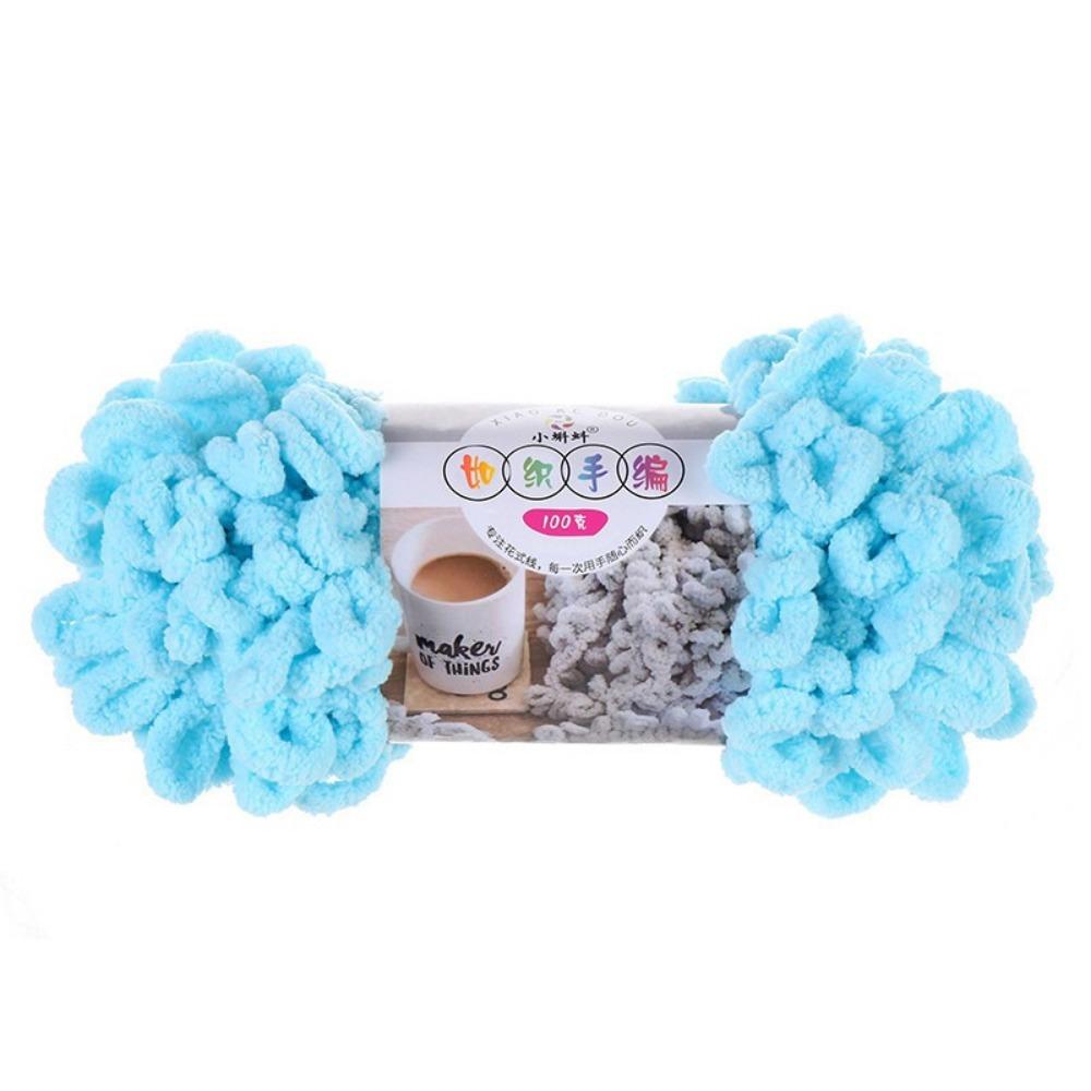 Multi-color Finger Circle Yarn 100g/Roll Hand Knitting Yarn Finger Loop Yarn Crochet Projects