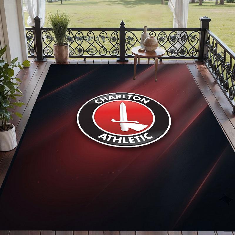 Soft Floor Carpet Charlton Athletic FC Pattern Area Rug Decorative Mat For Home Room Decoration