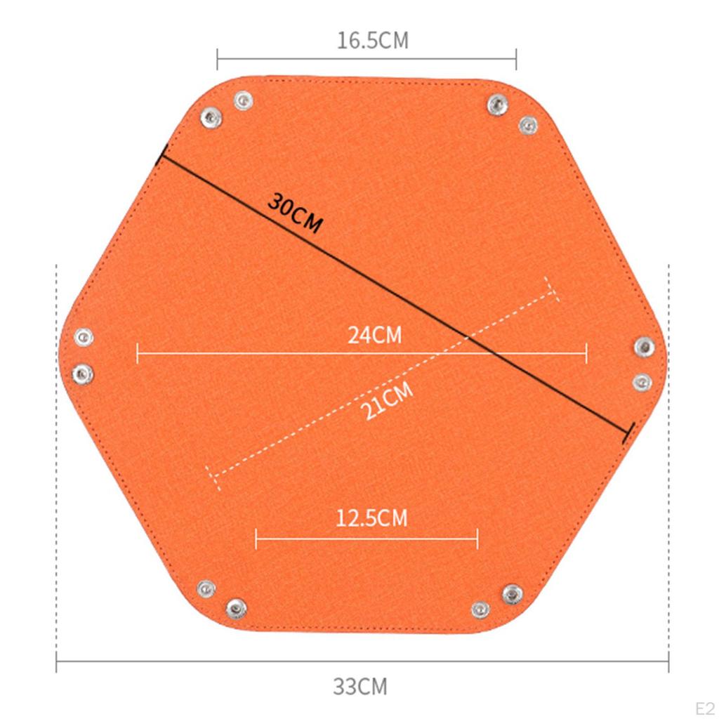 Tray Folding Set PU Leather for RPG, DND And Board Games