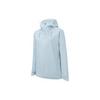 Training Series Solid Color Water Shell Zipper Hooded Long Sleeve Jacket Women Jacket Dream-Shadow-Blue 962337605-3