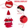 Рождественская одежда для собак, костюм Санта-Клауса для собак, зимний щенок, флисовое пальто для домашних животных, модное пальто, куртка, костюм для собак с кепкой, теплая одежда для собак, кошек
