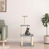 VidaXL Cat Tree with Sisal Scratching Posts Light Grey 111 Cm 171733