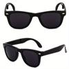 Vintage Folding Sunglasses Men Brand Designer Eyewear Women's Fold Fashion Square Portable Outdoor Sport Sun Glasses Male