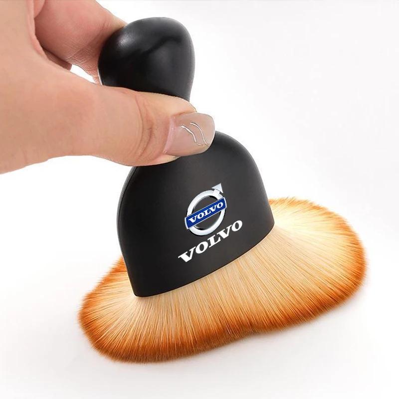 Volvo Car Soft Bristle Cleaning Brush Anti-Scratch Dust Cleaner for Volvo Dashboard Air Vent Auto sticker Detailing Care Parts