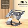 Laptop Mobile Phone 2-in-1 Cooling Bracket with Fan Silent Game Book Heightening Air Cooling Bracket