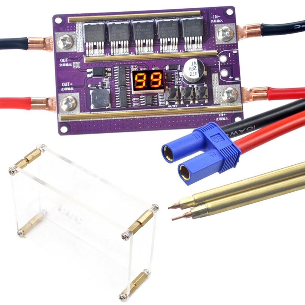 Панель управления, точечный сварочный аппарат, регулируемый, 99 передач, 0,05-0,3 мм, комплект, портативные аксессуары для сварки на литиевой батарее без оболочки