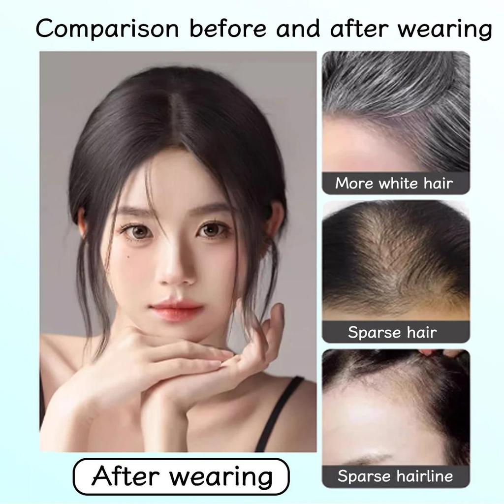 Парик пони, драконьи усы с высоким черепом, пони, закрывающий седые волосы, пушистая нашивка для увеличения волос