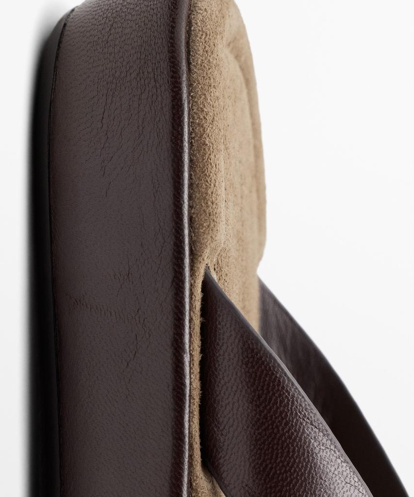 Кожаные сандалии на платформе Massimo Dutti