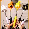Мигающие тыквенные шейкеры Игрушки Хэллоуин Светящаяся тыква Палочка Веселый призрак Мигающие палочки
