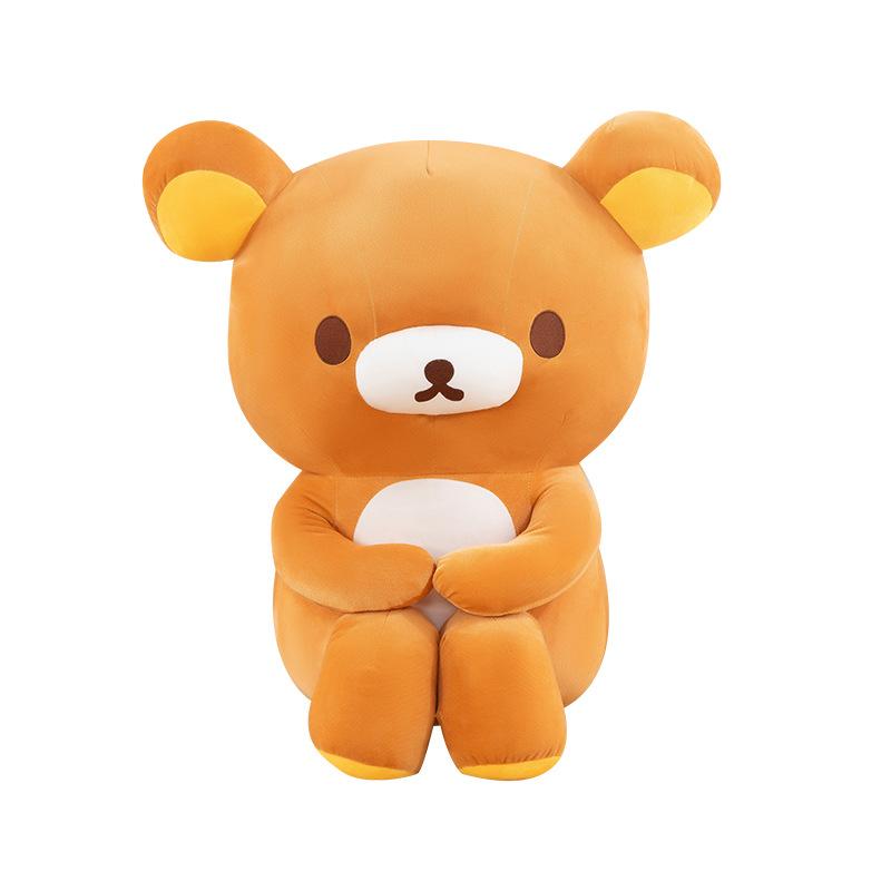 New 28/60cm Rilakkuma Knee Hugging Kawaii Easy Bear Plush Doll Toys Soft Stuffed Pillow Toys Room Sofa Decoration Birthday Gifts
