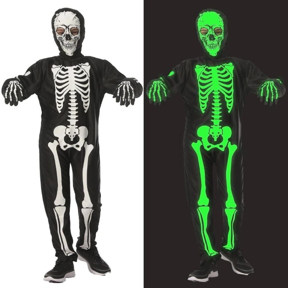 Funny Children's Skeleton Clothes Bones Halloween Cosplay Costumes Creative Skull Costumes Club