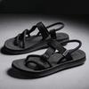 Модные повседневные сандалии на плоской подошве для мужчин, оригинальная роскошная обувь 2024 года, летние, большой размер, удобный, номер 41 V, дешевая ликвидация H