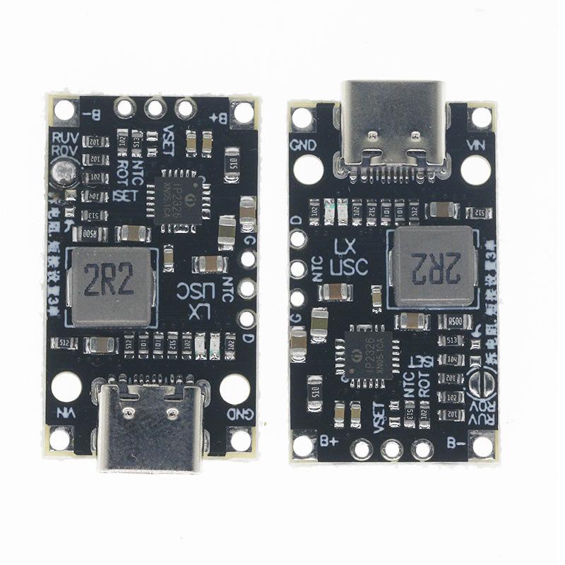 USB 2S 3S BMS 15 Вт 8,4 В 12,6 В 1,5 А Модуль повышения заряда литиевых батарей С балансировкой Поддержка быстрой зарядки С индикатором Type-C