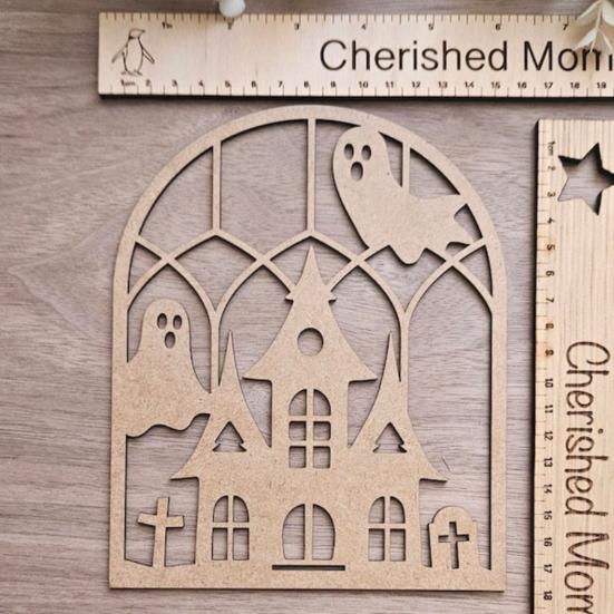 Halloween Wooden Cutout Unfinished Wood Crafts To Paint Ghost Pumpkin