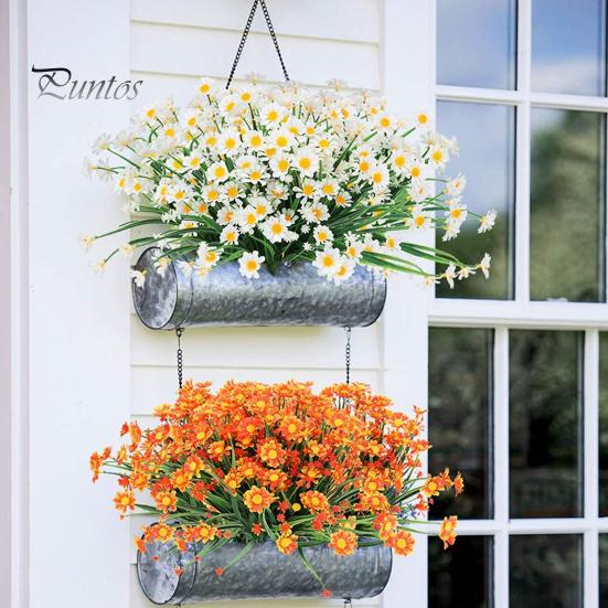 Искусственный цветок, устойчивый к ультрафиолетовому излучению, легкий уход, длинный стебель, зелень, кустарник, растение, искусственный кладбищенский цветок, декор для фермерского дома