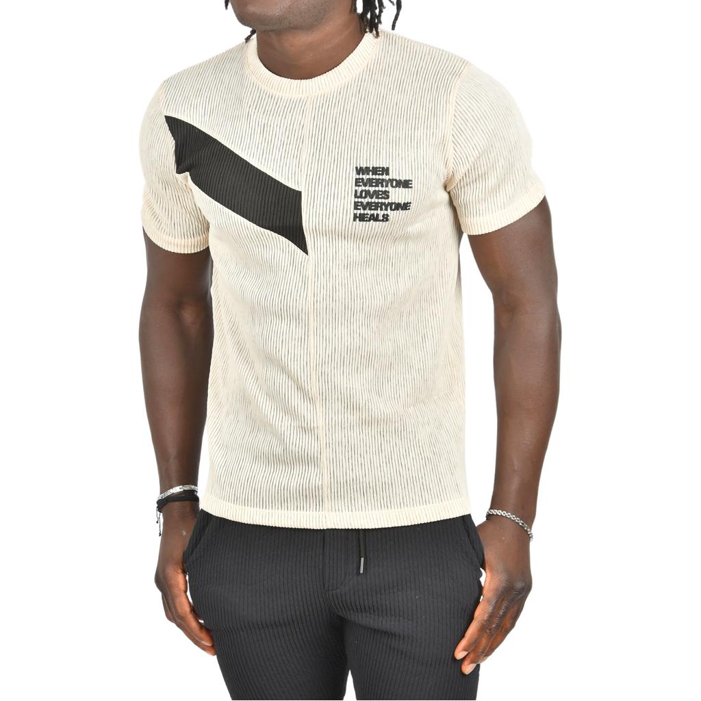 Облегающая трикотажная футболка DeepSEA из лайкры с круглым вырезом 2403230