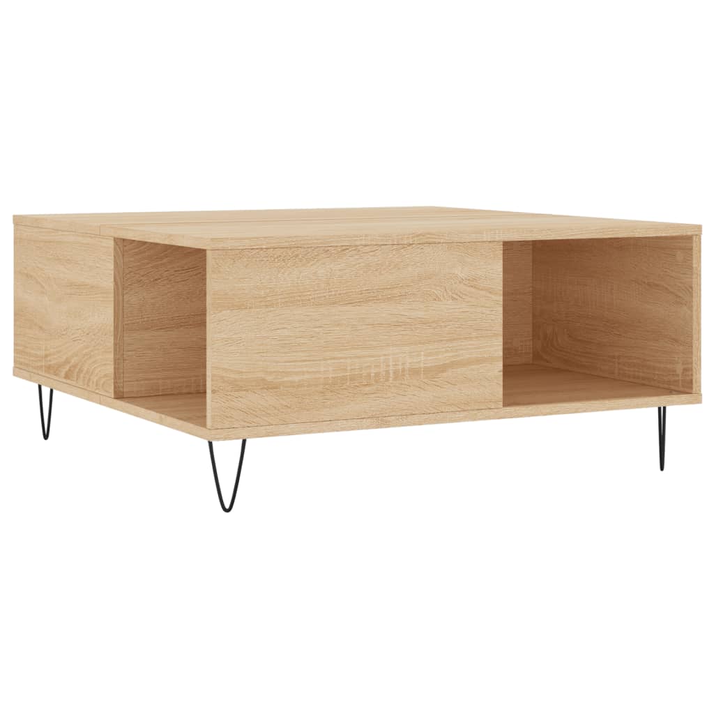 Coffee Table Sonoma Oak 80x80x36.5 cm Particleboard