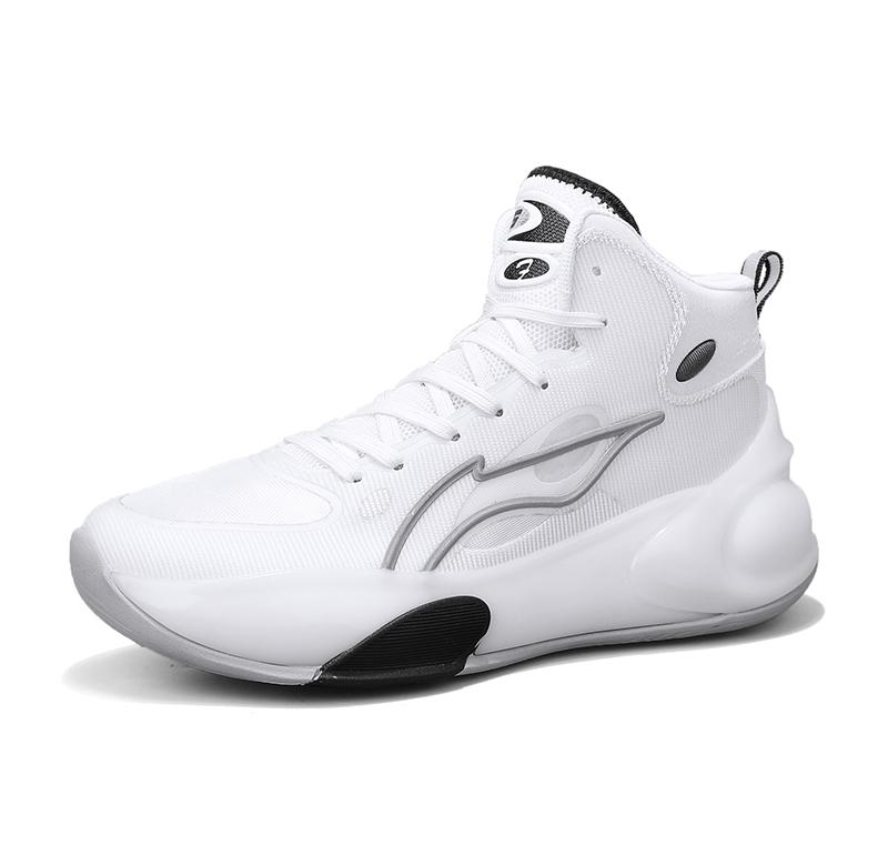 New High Top Men's Shoes Breathable Mesh Surface Sports Casual Running Shoes Sports Life All Match Thick Sole Tide Shoes