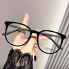 Internet Celebrity High-end Anti-blue Light Glasses Without Nose Pressure High-definition Myopia Glasses Couple Style Flat Glasses