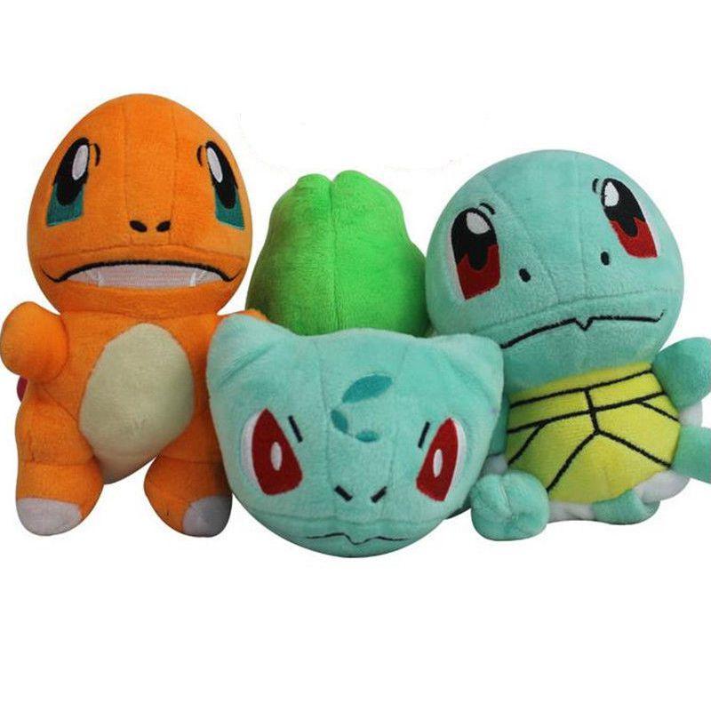 Pikachu Go Eevee Squirtle Plush Stuffed Toy Gifts Figure Version Tv