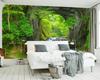 Waterfall Forest Wallpaper Modern Style Wall Mural Living Room Bedroom 3d Wallpaper Home Decor