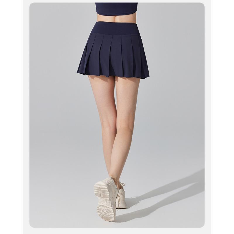 Женская узкая антибактериальная плиссированная юбка с высокой талией для бега, занятий фитнесом, йоги, тенниса, бадминтона, гольфа, короткая юбка