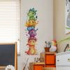 Мультфильм милый динозавр штабелированный Luohan спальня дверь наклейки домашний фон украшение украшения настенные наклейки