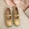 Retro French Flat-soled Small Leather Shoes Women's 2025 New Spring Matching Skirt Versatile Shallow Mouth Mary Jane Single Shoes