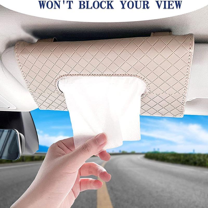Car Tissue Box Towel Sets Car Sun Visor Tissue Box Holder Auto Interior Storage Decoration For BMW Car Decor Accessories NEW
