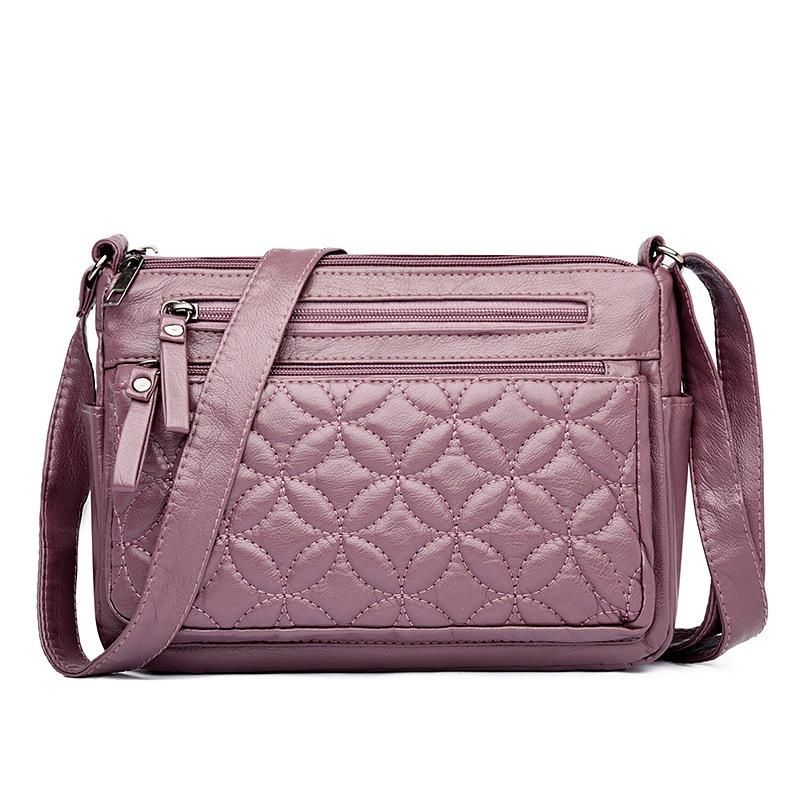 Женская сумка 2025PU на молнии через одно плечо, ветровая сумка для мамы, женская сумка, маленькая квадратная сумка