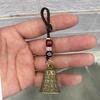 Brass Heart Sutra  Bell Keychain Six Character Mantra Durable  for Believers Daily Use Gifts