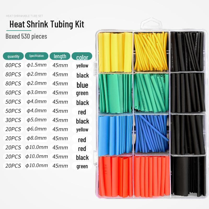 328 Heat Shrink Tubes for Electrical and Data Line Maintenance, 2:1 Ratio