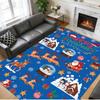 Christmas Printed Square Area Rug Soft Non Slip Floor Carpet For Bedroom Holiday Gift