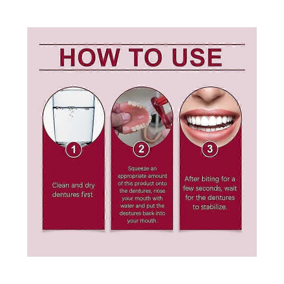 Cushion Grip Thermoplastic Denture Adhesive Lasting Super Hold Denture-adhesive Cream for False Teeth