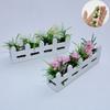 8 Styles Flower Fence Decor Lifelike Garden Lifelike Artificial Flower  Doll House Decor