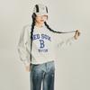 New MLB College Style Series Sweatshirt Unisex Dark Cream 3AMTV0134-43CRD