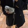 New Fashion Square Bag Female Shoulder Bags Retro Silver Advanced Rhombic Lattice Chain Bag Women's Leisure Trend Crossbody Bags