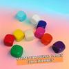Yousheng 5/10Pcs Nostalgic Stone Catching Game Hand-Eye Coordination Training Jacks Stone Colorful Traditional Dice Cube Grabbing Toy
